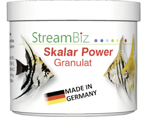 Nourriture pour poissons d'aquarium StreamBiz Skalar Power granulé - L 80 g