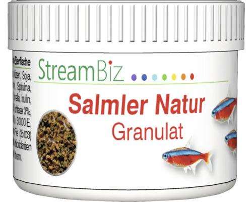 Nourriture pour poissons d'aquarium StreamBiz Salmler Natur granulé 40 g