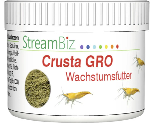 Nourriture pour poissons d'aquarium StreamBiz Crusta Gro nourriture de croissance 40 g