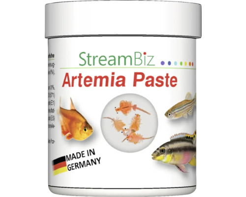 Nourriture pour poissons d'aquarium StreamBiz Artemia pâte 120 g