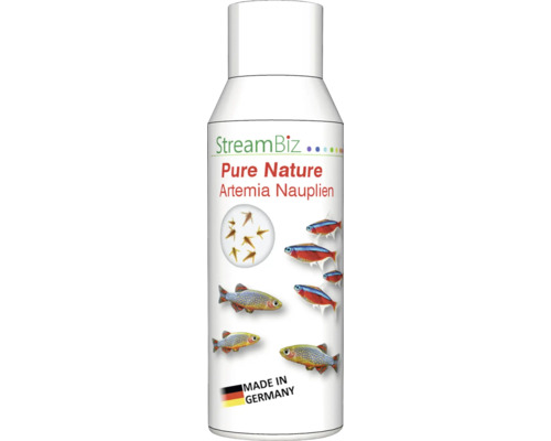 Nourriture pour poissons d'aquarium StreamBiz Pure Nature – Nauplius d'artemias 100 ml