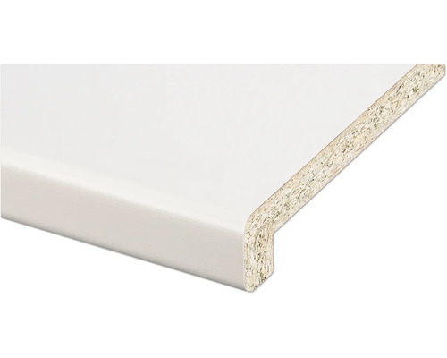 Fensterbank Weiß A103 CR mit Blende 2000x200x20 mm Regalboden aus Holzwerkstoff