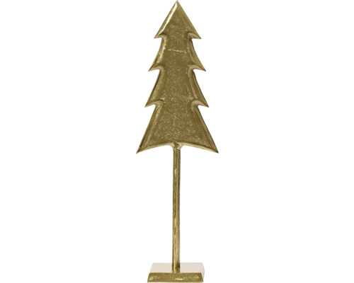 Sapin de Noël décoratif doré en métal