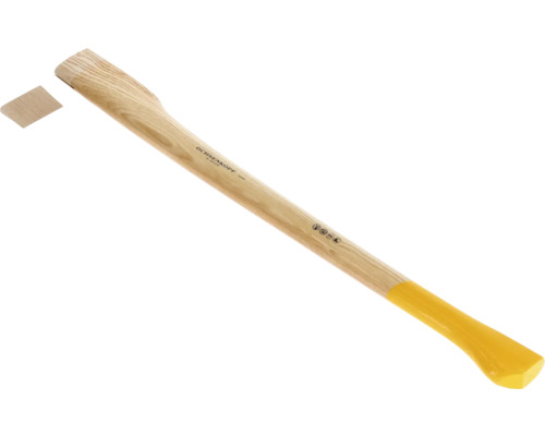 Manche de hache en bois avec cale et protection en plastique