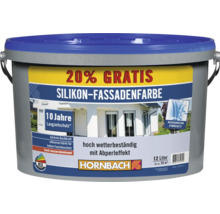 Peinture au silicone pour façade HORNBACH blanc 12 l (20 % gratuit!)-thumb-0