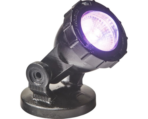 Schwarzer LED Teichstrahler