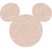 Motif Mickey Mouse avec des lignes courbes