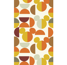 Motif géométrique avec des demi-cercles et des motifs Mickey Mouse comme papier peint