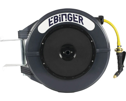 Enrouleur de tuyau pro EBINGER DR 200 – R3, avec tuyau PVC 20 m 5/8“