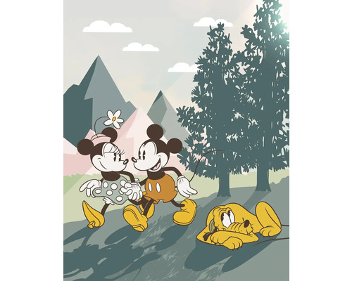 Fototapete Vlies IADX4-102 Into Wonderland Mickey & Minnie 4-tlg. 200 x 250 cm