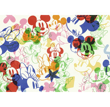 Papier peint panoramique intissé IADX8-120 Into Wonderland Mickey and Minnie 8 pces 400 x 250 cm