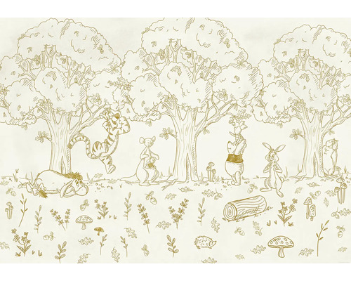 Fototapete Vlies IADX8-121 Into Wonderland Winnie the Pooh 8-tlg. 400 x 250 cm