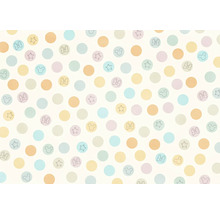 Papier peint à motif à pois et motifs Disney