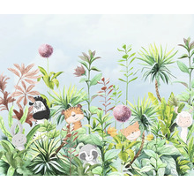 Illustration d''animaux et de plantes dans la jungle
