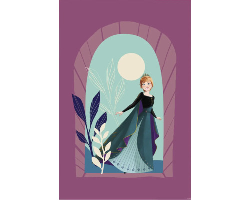 Anna de La Reine des neiges, décoration murale avec motifs de plantes