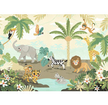 Papier peint panoramique intissé IAX7-0054 Into Wonderland Baby Safari 7 pces 350 x 250 cm