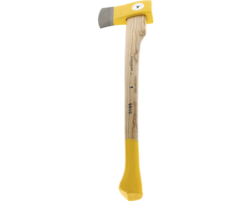 Hache à fendre avec manche en bois et protège-lame