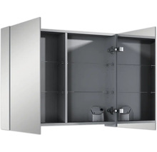 Jungborn Spiegelschrank 806 x 140 x 638 mm 2-türig mit beidseitigen Spiegeltüren und Seitenverspiegelung