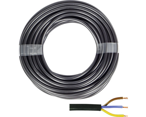 Schlauchleitung H05 VV-F 3G1 mm² 20 m schwarz