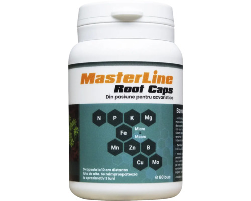 Engrais pour plantes d'aquarium MasterLine Root Caps engrais complet sous forme de capsules avec de l'azote, du phosphore, du fer et des micronutriments, capsules d'engrais d'env. 60 g 60 pces Engrais pour plantes d'aquarium MasterLine Root Caps engrais complet sous forme de capsules avec de l'azote, du phosphore, du fer et des micronutriments, capsules d'engrais d'env. 60 g 60 pces