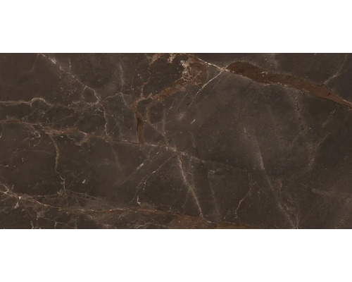 Gros plan d''un carreau de marbre brun avec grain