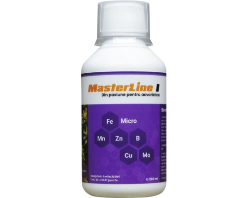 Engrais pour plantes d'aquarium MasterLine I 200 ml engrais combiné micronutriments