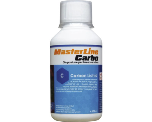 Engrais pour plantes d'aquarium MasterLine Carbo 200 ml source de carbone