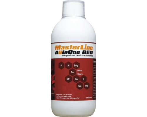 Aquariumpflanzendünger MasterLine All In One Red 500 ml All in one Dünger ohne Nitrat