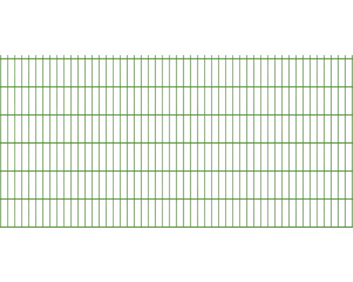 Doppelstabmatte Typ 8/6/8 251 x 123 cm RAL 6005 moosgrün Doppelstabmatte Typ 8/6/8 251 x 123 cm RAL 6005 moosgrün