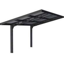 Carport simple CANOPIA by Palram Sydney Wave 286 x 587 cm noir