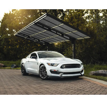 Carport simple CANOPIA by Palram Sydney Wave 286 x 587 cm noir