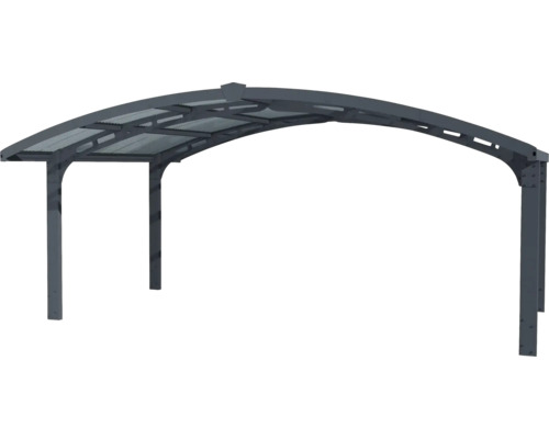 Abri de voiture avec toit voûté