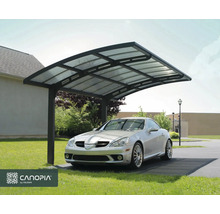 Carport double CANOPIA by Palram Arizona Wave 6x5 578 x 495 cm anthracite