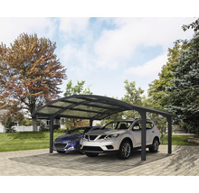Carport double CANOPIA by Palram Arizona Wave 6x5 578 x 495 cm anthracite