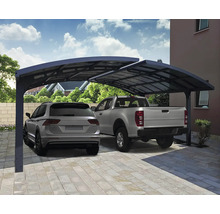 Carport double CANOPIA by Palram Arizona Wave 6x5 578 x 495 cm anthracite