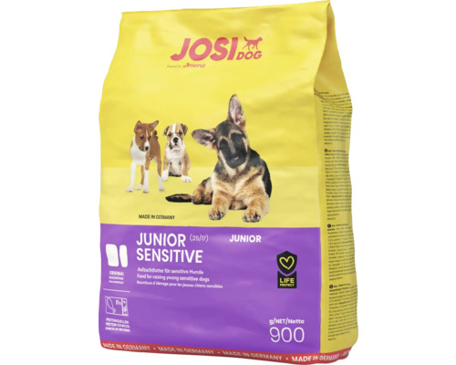 Aliment pour chiots Josi Dog Junior Sensitive, 900 grammes