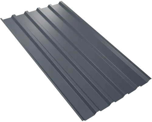 Panneau trapézoïdal pour toiture PRECIT W35LR gris anthracite RAL 7016 largeur fixe 1070 mm x épaisseur 0,5 mm (au mètre de 150 à 900 cm max.)