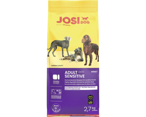 Josi Dog Adult Sensitive Aliment sec pour chiens, paquet de 2,7 kilogrammes