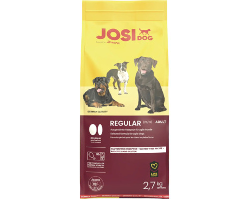 Josi Dog Regular nourriture sèche pour chiens adultes, 2,7 kilogrammes