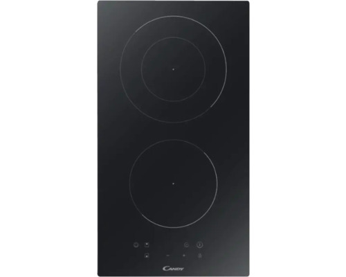 Plaque de cuisson vitrocéramique sans cadre Candy 30 x 52 cm 2 foyers CEHDD30TCT/1 Plaque à induction Candy avec deux zones de cuisson