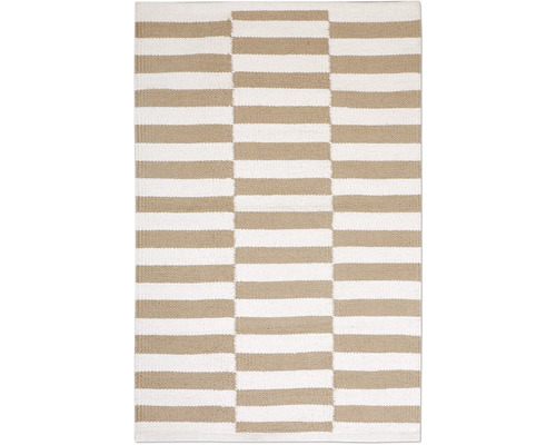 Fleckerlteppich Blocks beige 90x60 cm