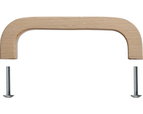 Poignée en bois avec vis