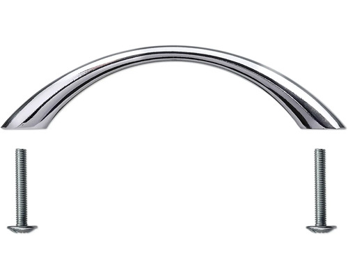 Poignée de meuble métallique avec vis