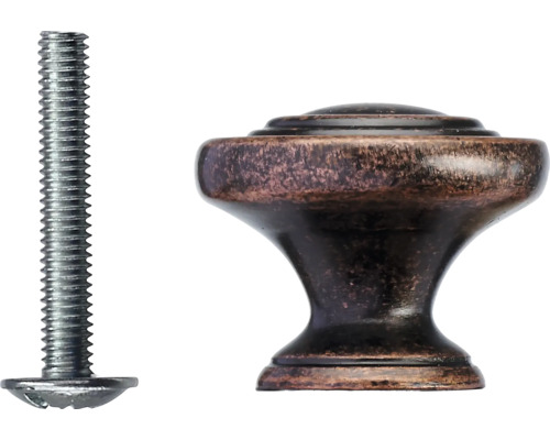 Bouton de meuble avec vis