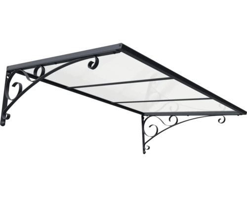 Auvent de porte d''entrée avec supports décoratifs