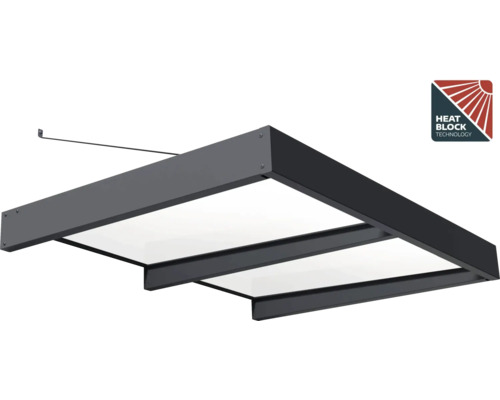 Auvent avec technologie de blocage de la chaleur