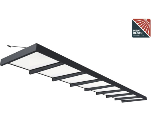 Auvent de terrasse avec technologie Heat Block