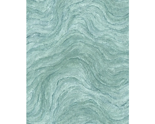 Papier peint intissé 45759 marbre vert Papier peint avec motif ondulé