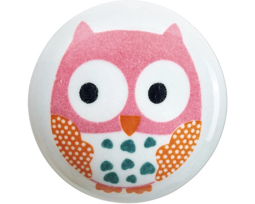 Möbelknopf mit Eulendesign