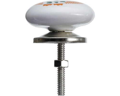 Möbelknopf aus Keramik mit Schraube